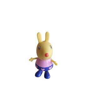 Peppa Pig Friend Rebecca Rabbit W/  Purple Shirt And Heart Skirt Figure